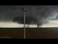 Violent Wedge Tornado Strikes Iowa (Close Range Video)