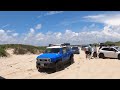 July 4th, 2023 at San Luis Pass: Stuck cars and trucks.