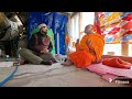 Lalita Mataji & Dr Kumar Shankar Mitra in her gufa Himalayas gangotri Gomukh marg