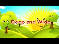 Deep and Wide | Lyrics | Kids Song | Sunday School Song | Children Songs|
