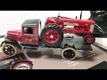 ERTL 1981: 1913 Ford Van   1931 Hawkeye Flatbed and I.H. Tractor