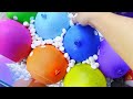 Experiment: Rainbow Giant Balloons with Coca-cola in Aquarium full of Mentos