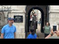 Stupid Tourist Blocks King's Guard – This Happens Next!