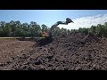 Both Excavators Swinging Dirt: Day 2 Pond Build