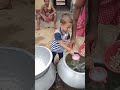 Purifying water by Gandu in saibaba function