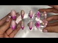 PINK PRESS ON NAILS | 3D NAIL ART