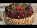 Amazing moist chocolate cake! Make this healthy delicious gluten-free Christmas cake No sugar added