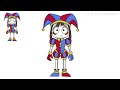 How To Draw Pomni from The Amazing Digital Circus | Cute Easy Drawing Tutorial