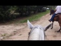 Billy and I on horseback camera is backwards ha ha