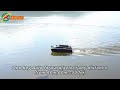 3CG rc fishing bait boat with fish finder on water