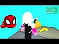 Spiderman and Gwen Have A POU FAMILY in Roblox!