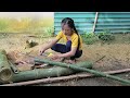 Make a super motorbike toy from bamboo to give to a boy in the village - Miss Mechanic