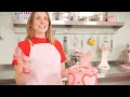 Valentines Vintage Piped Heart Cake Decorating Tutorial