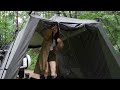 ☔CAMPING IN A SCARY DOWNPOURㅣHEAVY RAIN ASMR