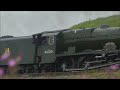 46100 Royal Scot blasts past Beeston signal box in Cheshire 8th August 2024