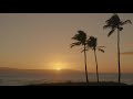8 HOURS of Relaxing Ocean Waves Sounds with Tropical Beach Sunset Scene - UHD 2160p