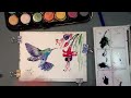 Paint a quick hummingbird in watercolors {quick & easy!}