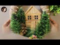 Low cost DIY Christmas Village craft wall hanging ideas 💡