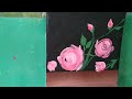 easy oil painting tutorial for beginners. How to paint pink rose. #painting #art #oilpainting