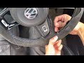 how to do steering wheel cover stitch for Golf R / GTI  mk7/mk7.5 alcantara steering wheel wrap DIY