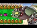 All 999 Hypno Gatling Shroom vs 999 Zombies vs Dr.Zomboss Gargantuar - Plants vs Zombies Hack