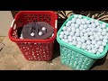 Golf balls cleaning