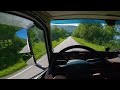 It was a relaxing ride, until... POV Truck Driving Norway 4K60 Volvo FH540