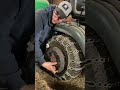 Installing wheel weights on the Craftsman lawn tractor #craftsman #lawntractor