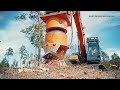 Extreme Fast Stump Removal Excavator - Incredible Poweful Stump Grinder Equipment & Machine