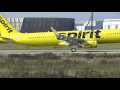 First Flight NEW A321 for SPIRIT Airlines - Takeoff & Landing at XFW
