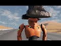 How many dummies does it take to stop a car in BeamNG?
