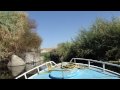 Small motor boat cruise into the 1st cataract South of Aswan Egypt