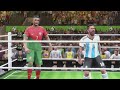 WWE 2K23 - Messi & Ronaldo vs. Neymar & Ronaldinho Tag Team Championship / PS5 (4K60)