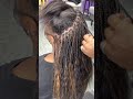 Micro braids with human hair