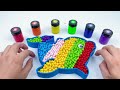 Satisfying Video | How to Make Rainbow Dolphin Fish Bathtub By Mixing Colorful Beads Cutting ASMR