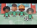 twins after school routine *soccer and cheer* ⚽️ (EP.5) | *with voices* | toca life world roleplay
