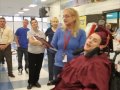 Special needs student Gerard Leighton completes Lowell High School