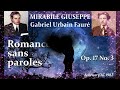 ❤️ROMANCE SANS PAROLES❤️MIRABILE GIUSEPPE❤️