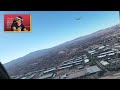 Flying an F/A-18 Super Hornet over Las Vegas! Nearly Crashed! VR - MSFS 2020