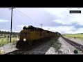 Trainz Railroad Simulator 2022 Moffat route UNION PACIFIC container train heading west from Fraser