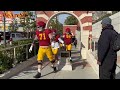 WATCH: USC Football players head out to their third spring practice of the 2023 Trojans camp