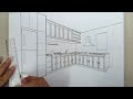 how to draw kitchen in 2 point perspective#homestead