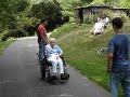 Grandma Peg and Jack playing Tennis 1