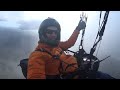 Paragliding in the clouds