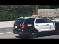 LAFD Engine 458, Truck 66, Rescue 866 & LAPD Southwest Ford Explorers