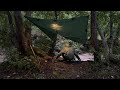 SOLO CAMPING in the rain and flood of the river | Shelter under the tent | ASMR