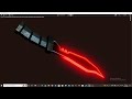 Gun Raiders skin making. Basic Knife projection and ALPHA stuff (transparency)