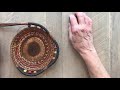 Adding beads to a pine needle basket- Part 1