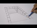 Easy 3d hole draw on paper|EASY optical illusion Art |Art trick tutorial