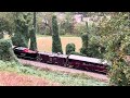 Diesel and steam train in Bryson City, North Carolina